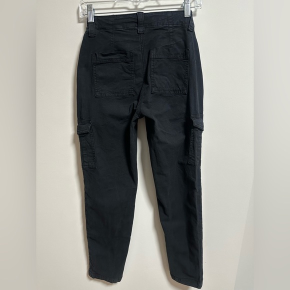 American Eagle Black Cargo Straight Leg Pants - Picture 3 of 8